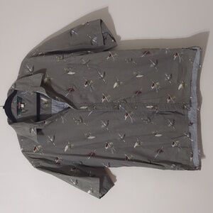 Redington Men's Button Down Short Sleeve Shirt Size Large Fly Fishing